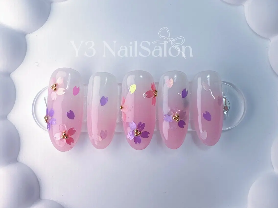 ネイル 桜ネイル Y3 NailSalonのネイルデザイン