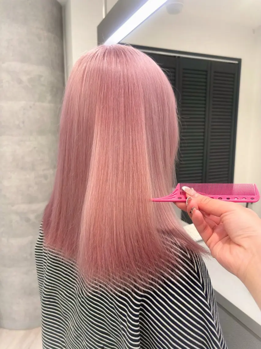ミディアム カラー ヘアカラー 韓国ハイトーンカラー kana♡のヘアスタイル
