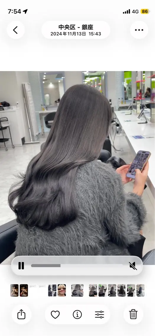 ロング カラー 佐藤 笑瑠のヘアスタイル