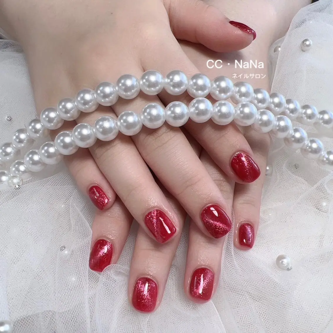 ネイル ハンドネイル 💎CC・NaNa 韓国風ネイル🌙Cのネイルデザイン