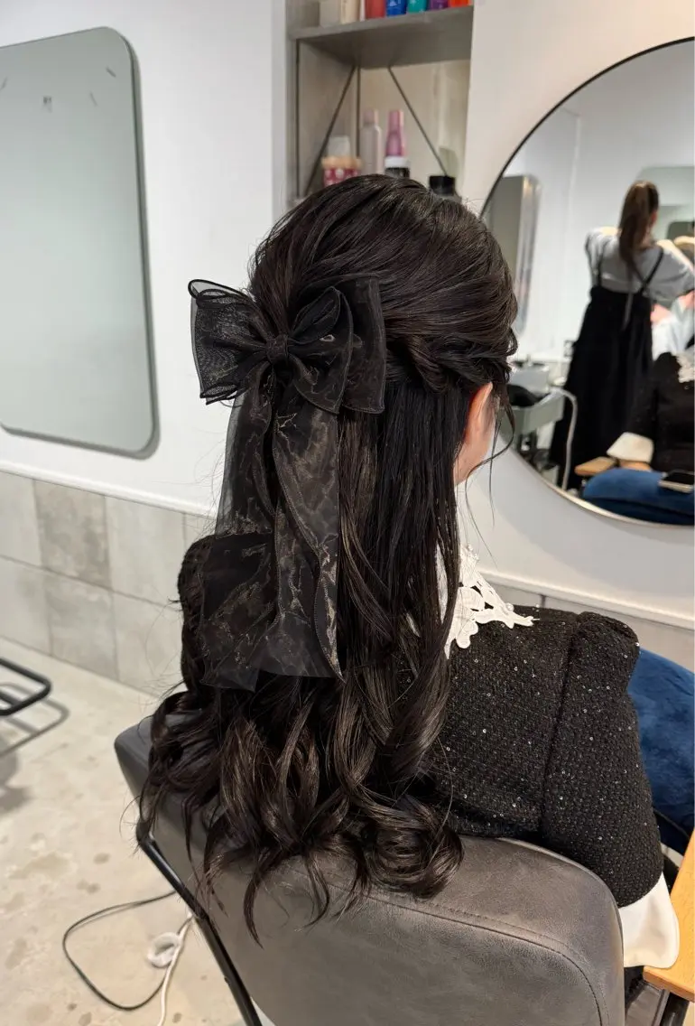 ロング ヘアセット 𝐇𝐢𝐧𝐚 ⟡.·のヘアスタイル