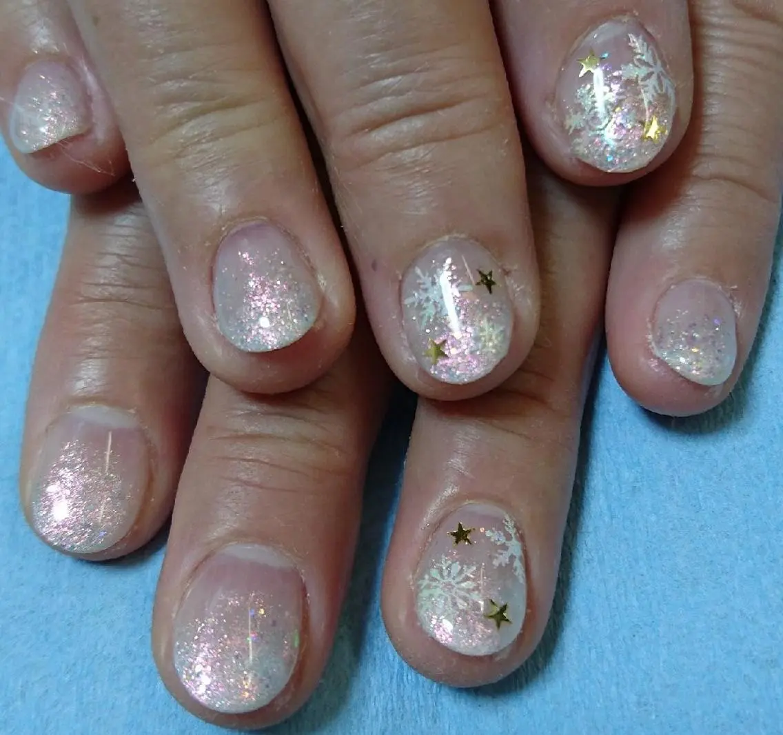 ネイル グラデーション ラメ(グリッター) Lilith Nailのネイルデザイン