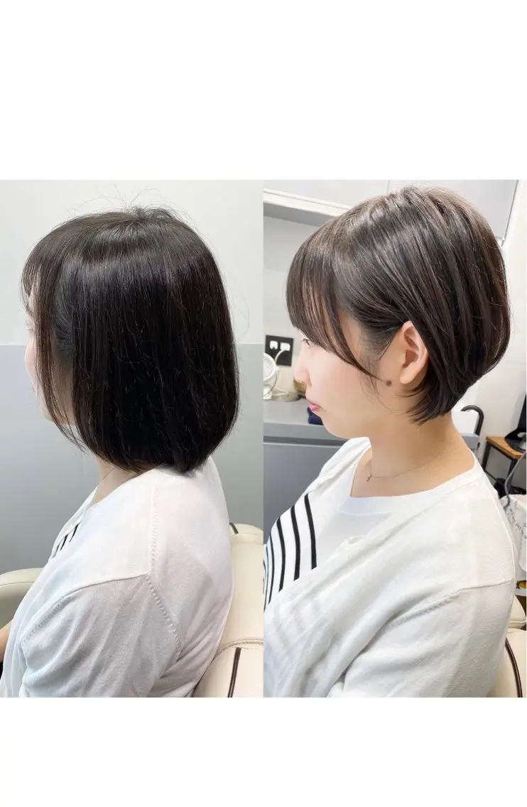 [ご新規様4ヶ月以内は3回までご利用可能]❤️前髪カット&イルミナカラー&シャンプーブロー [白髪染めも対応]✨の写真