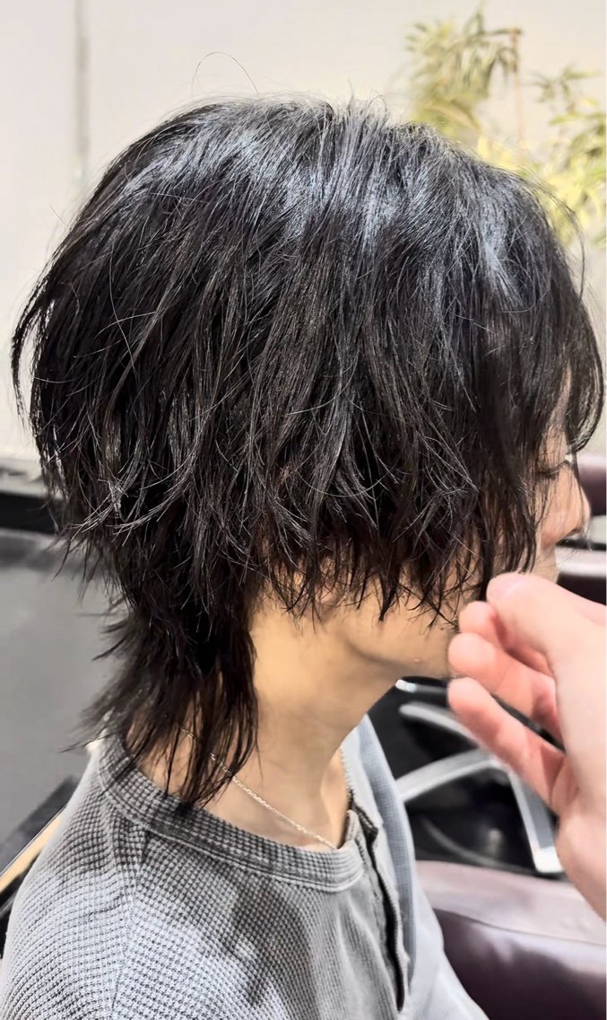 パーマ メンズ メンズパーマ ツイストスパイラルパーマ メンズウルフカット ウルフカット スパイラルパーマ カット パーマ メンズヘアの達人 原田光のヘアスタイル
