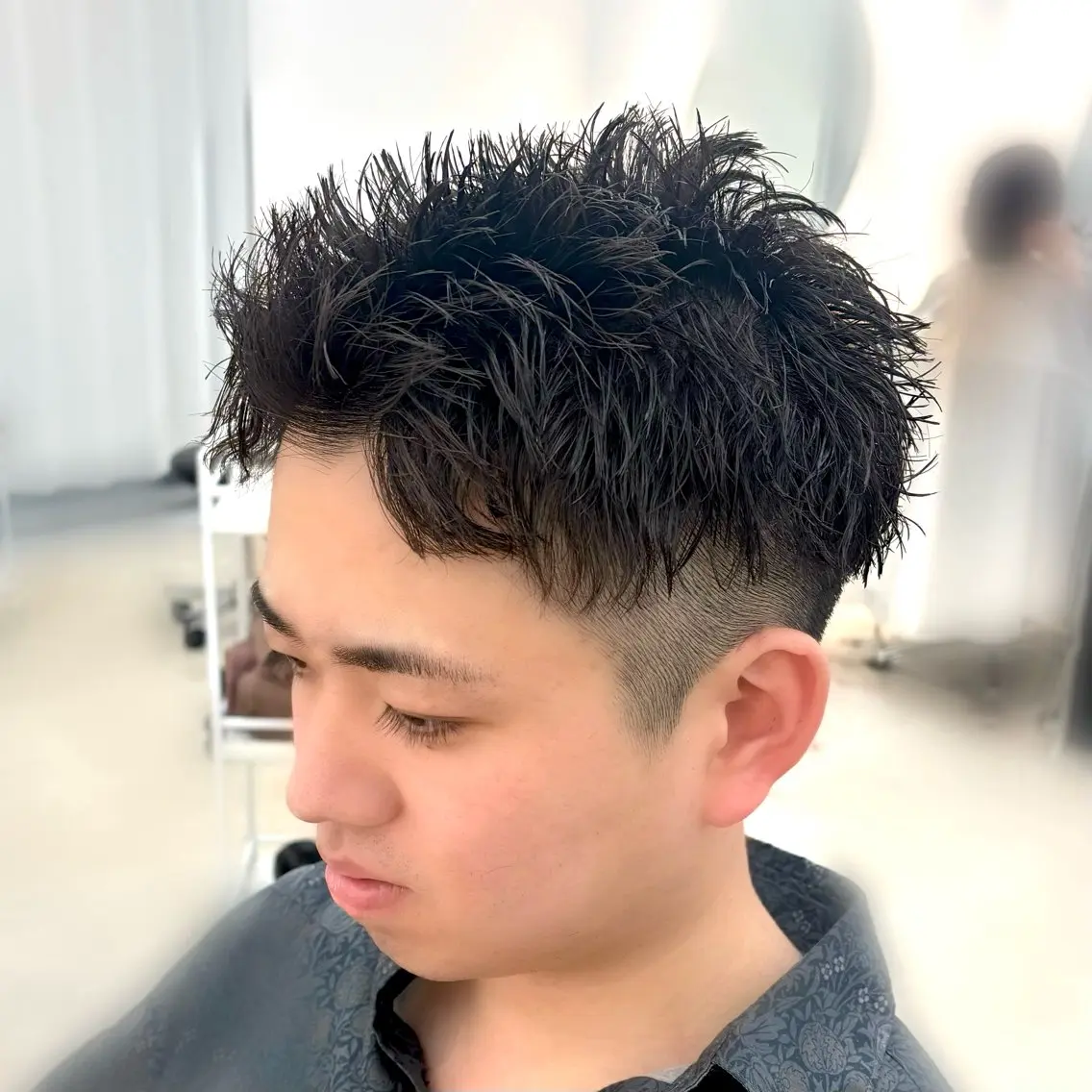 ショート パーマ メンズ カット パーマ 【短髪パーマ】 💕MISAKIのヘアスタイル