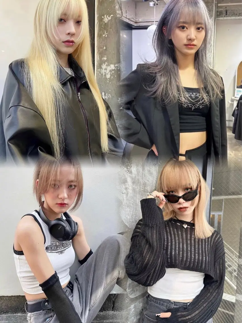 ロング カラー ヘアアレンジ 🫧🇰🇷韓国ヘア レイヤー🐺Yutaのヘアスタイル