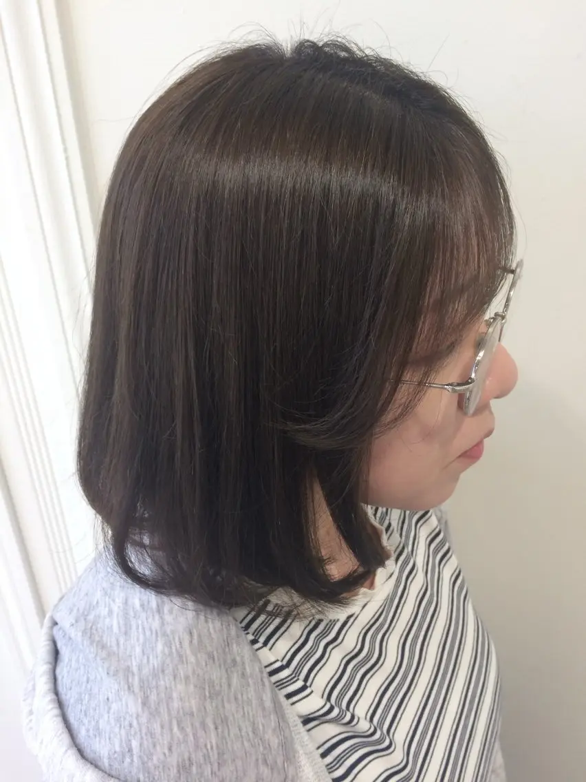 カラー アッシュ アッシュブラウン ブラウンカラー 透明感カラー haruhi /カラーモデルのヘアスタイル