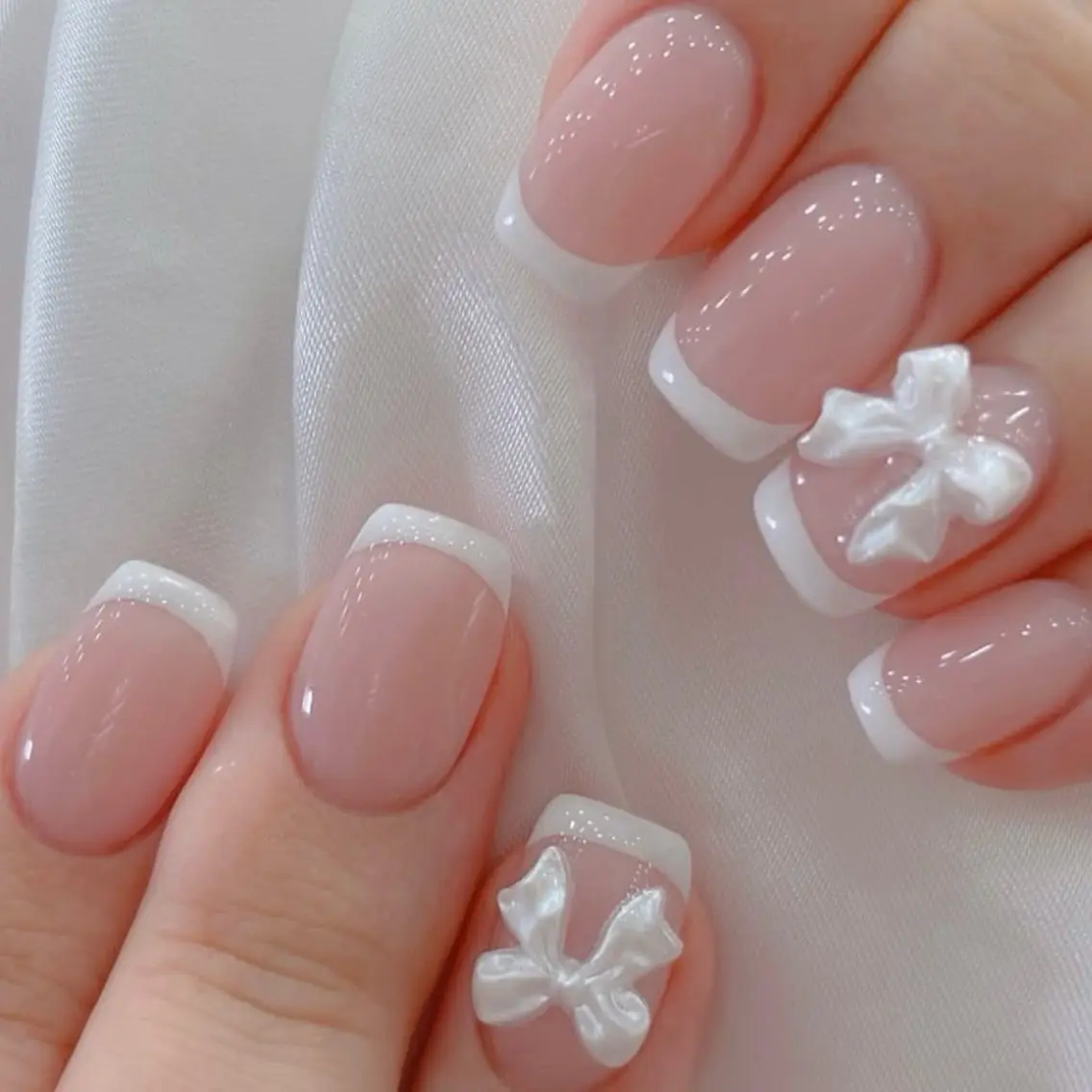 ネイル アートネイル フレンチネイル ジェルネイル グラデーション 韓国ネイル ハンドネイル ハンドケア Akina Nail 亀戸のネイルデザイン