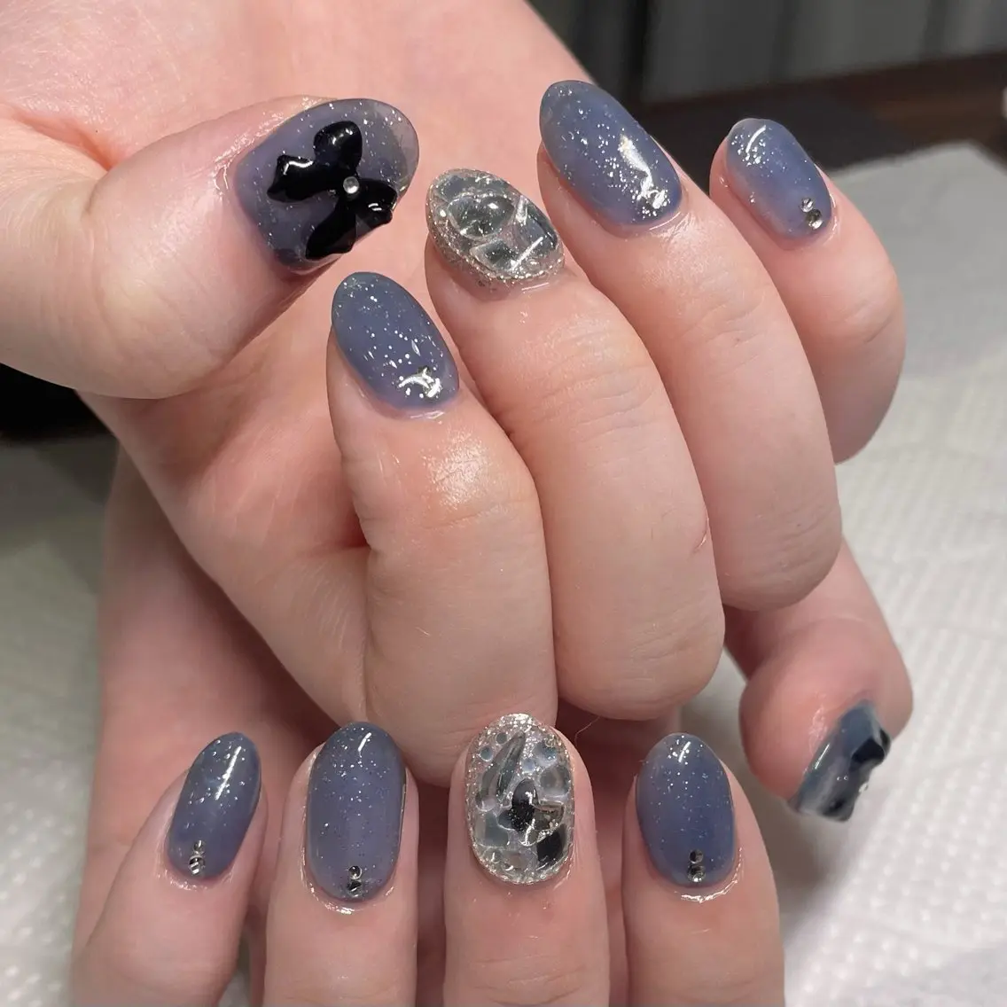 ネイル フラッシュネイル キラキラネイル Ricnail☾ ayanoのネイルデザイン