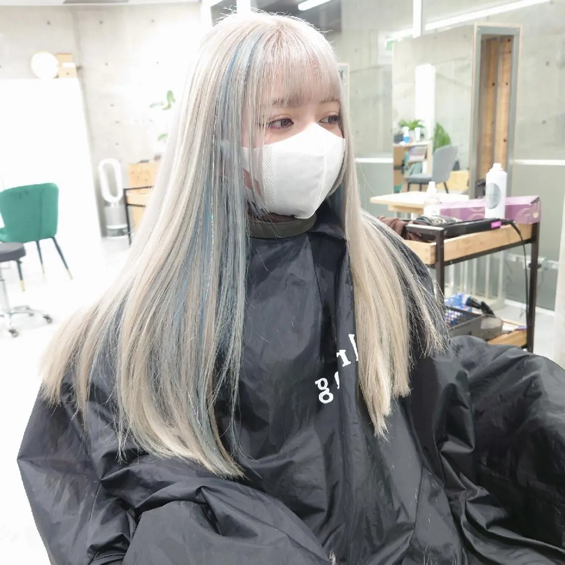 💎ダイヤモンドケアTR付き💫ハイトーンハイブリーチダブルカラーの写真