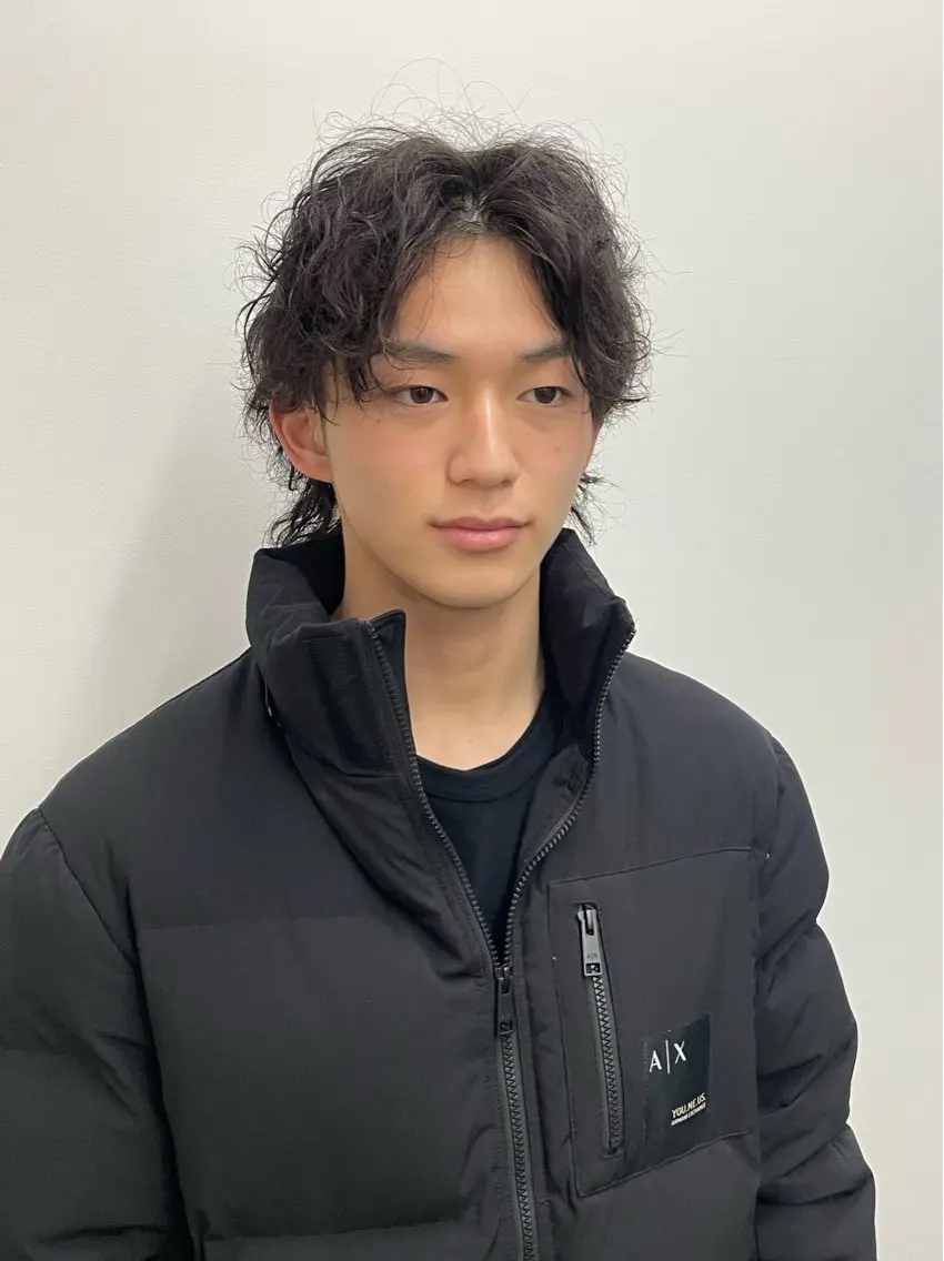 パーマ メンズ メンズパーマ ツイストスパイラルパーマ 波巻きパーマ スパイラルパーマ 髙田 聖弥のヘアスタイル