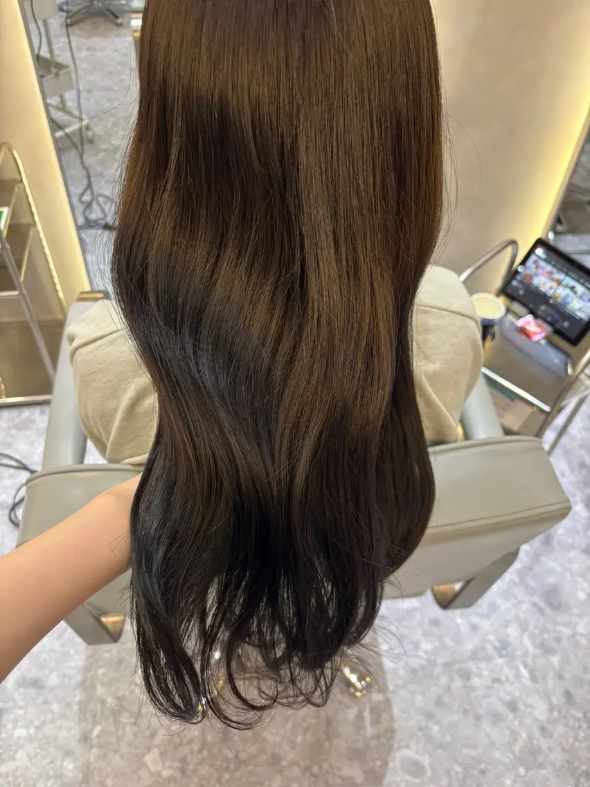 カラー ヘアカラー トリートメント zina karin୨୧˙˳⋆のヘアスタイル