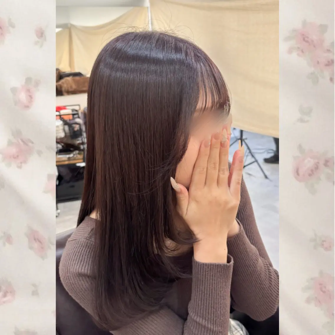 🎨平日1名様限定🎨カット+カラー(ワンカラー) 練習モデル【補足説明を必ずご一読ください】の写真