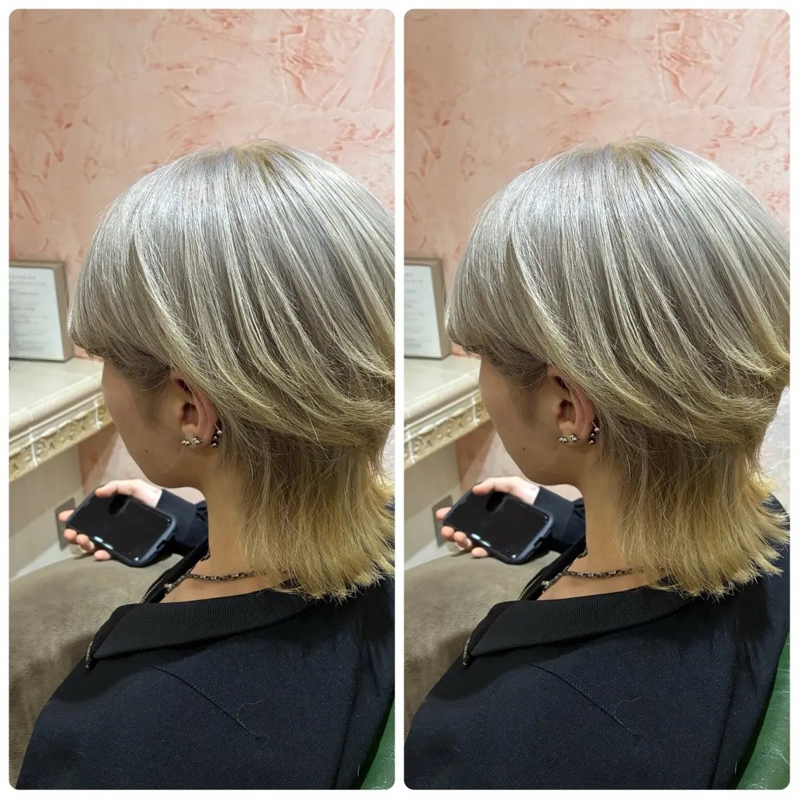 ショート ヘアカラー おおやま たくみのヘアスタイル