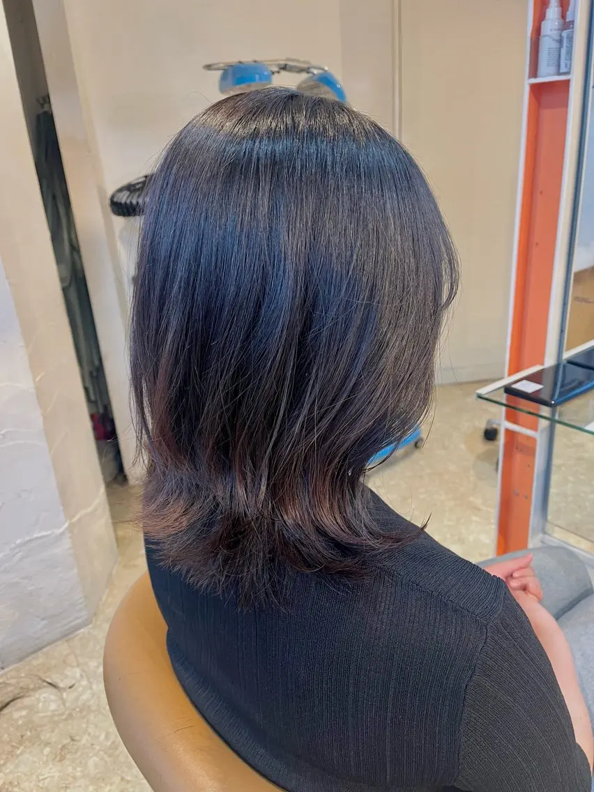 ミディアム カット ヘッドスパ うしだ かおるのヘアスタイル