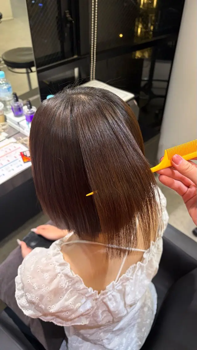 縮毛矯正 森下 美穂のヘアスタイル