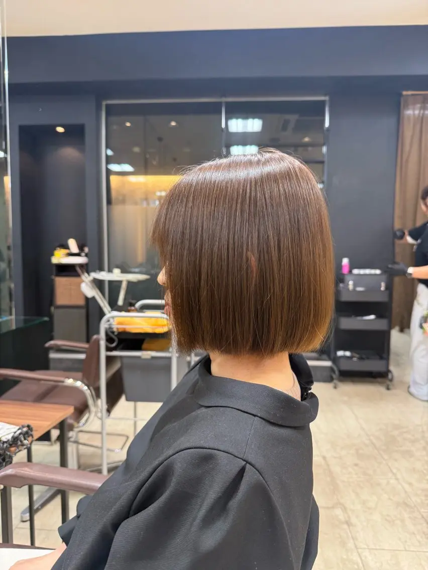 ミディアム ヘアカラー トリートメント 松本 仁美のヘアスタイル