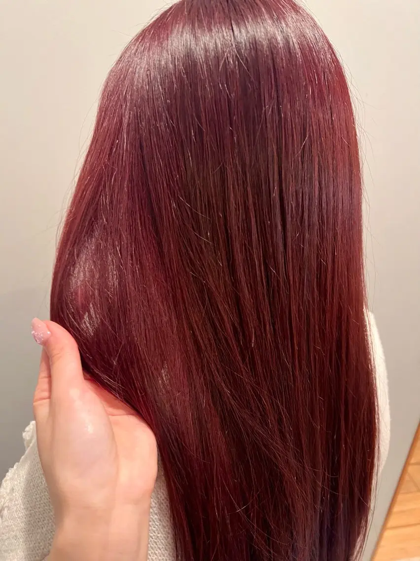 ロング カラー ヘアカラー ミディアムレイヤー/ 艶カラー🎀　emiのヘアスタイル