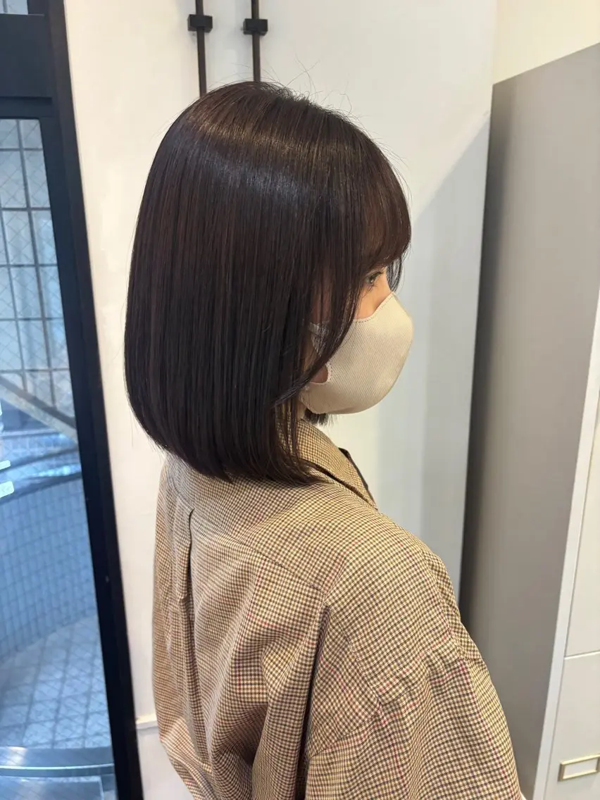 ミディアム パーマ 縮毛矯正 トリートメント カット 縮毛矯正 MOE /Zina横浜2ndのヘアスタイル