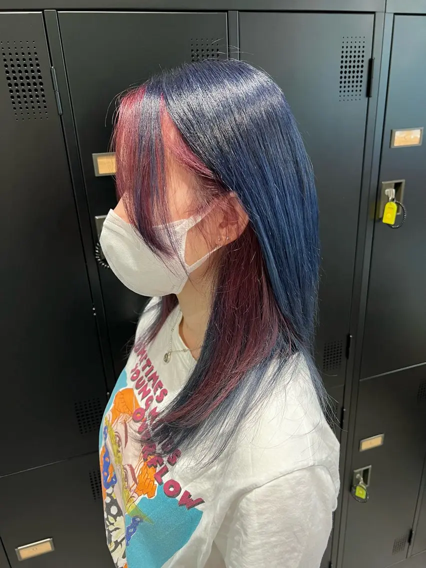 セミロング カラー 🌞レイヤー×カラー 前川那津美🌞のヘアスタイル