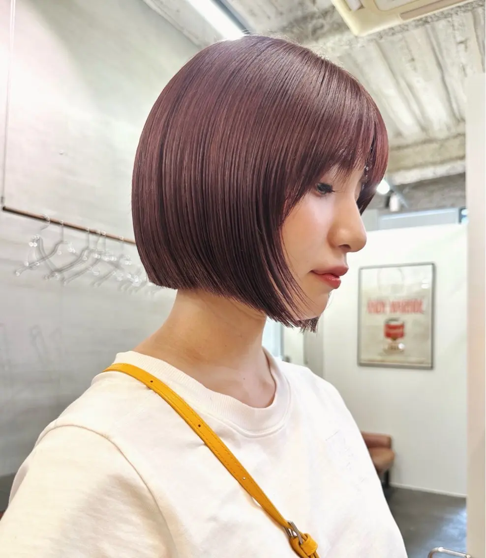 ショート ヘアカラー 安藤 琢真のヘアスタイル