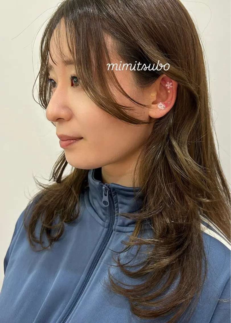 ミニモ限定  【 カット+ カラー +耳ツボジュエリー🪽 】の写真