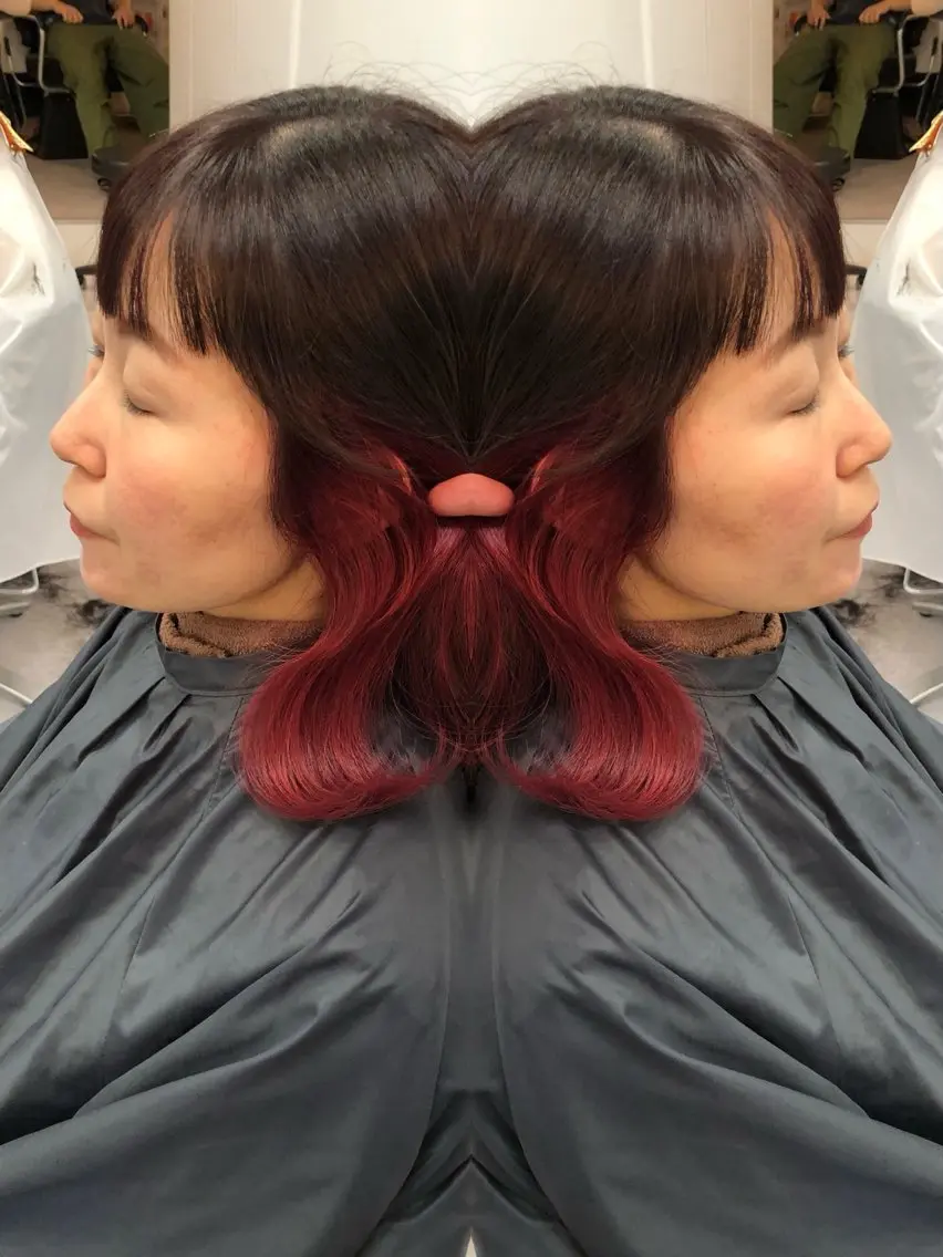 ミディアム カラー 🩵レイヤー✖︎ 髪質改善🩵リョウヤのヘアスタイル