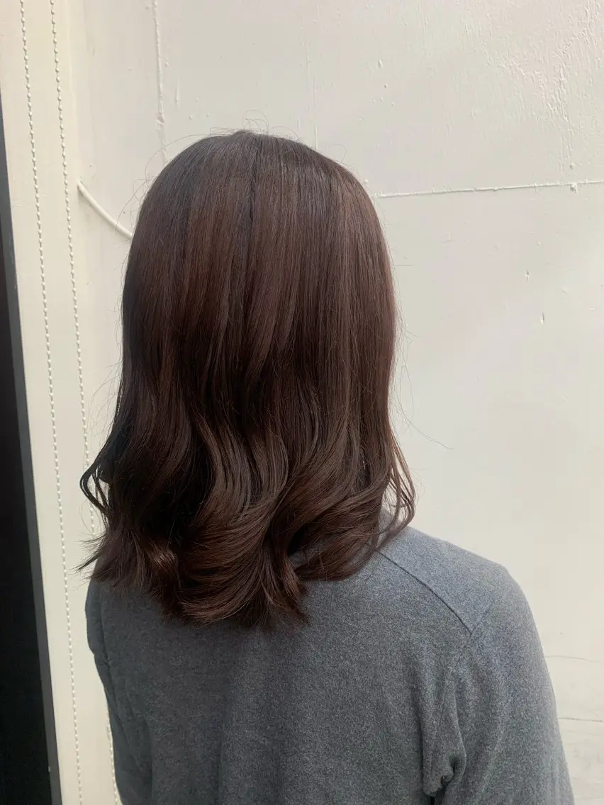 セミロング カラー ブラウンカラー ピンクカラー WILL西宮野崎琴水 /透明感カラーのヘアスタイル