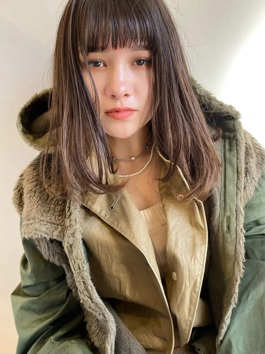ミディアム カラー 当日予約大歓迎💗 依田瑞希のヘアスタイル