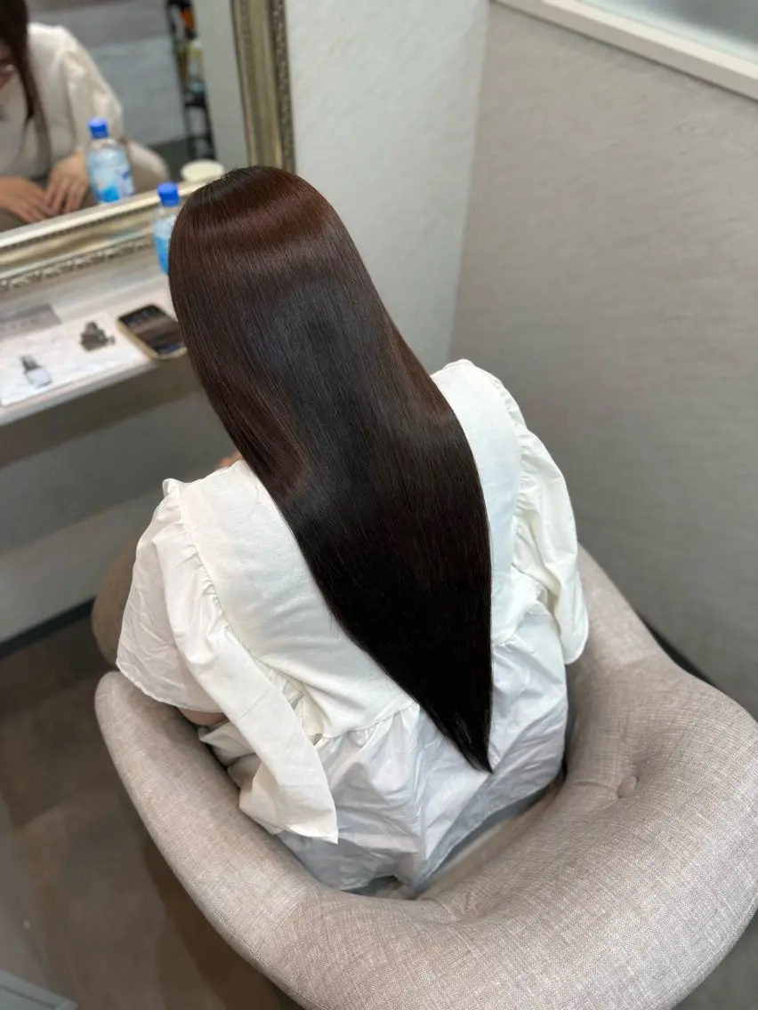ロング ヘアカラー トリートメント ヘッドスパ 髪質改善/縮毛矯正 アンナ🍊のヘアスタイル