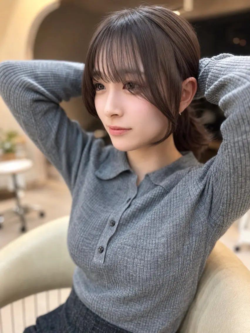 セミロング レイヤー 翔のヘアスタイル