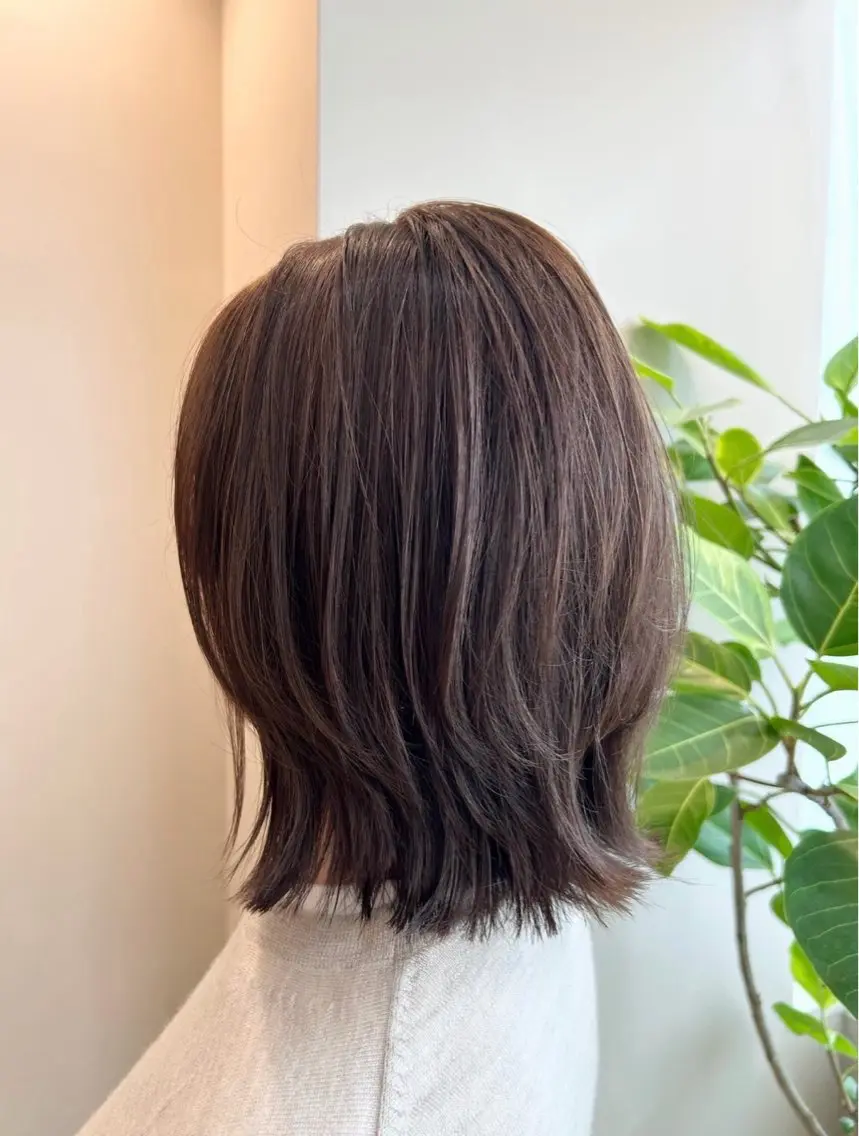 ショート ボブレイヤー ボブ レイヤーカット オオカメ ユヅキのヘアスタイル