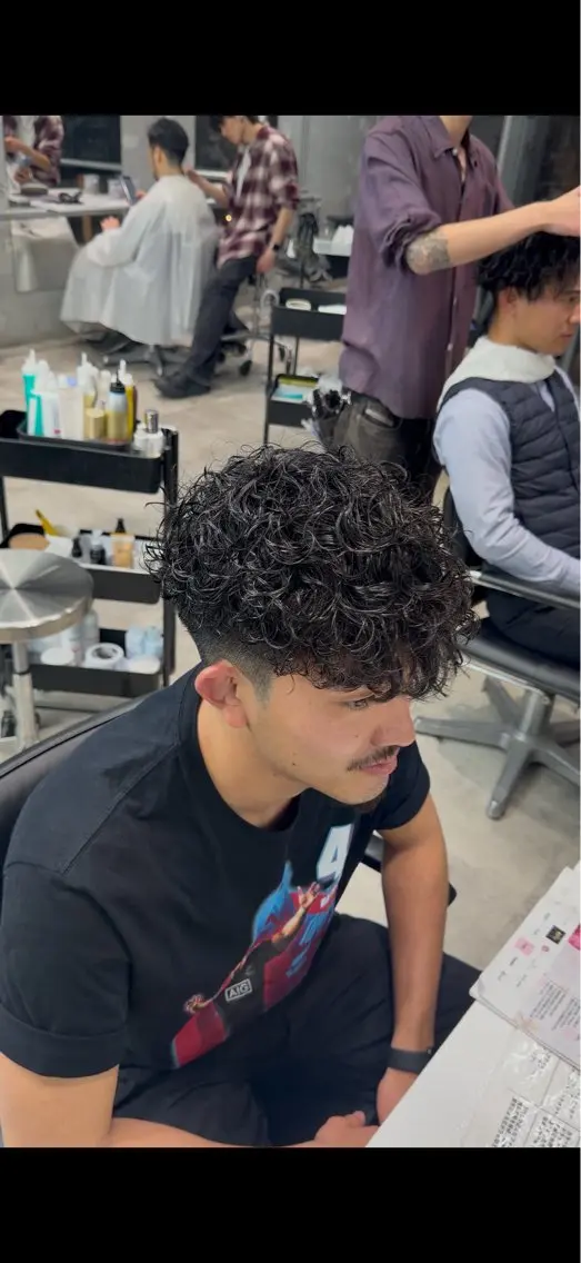 ショート パーマ メンズ 【OVARL】武田 まなみのヘアスタイル