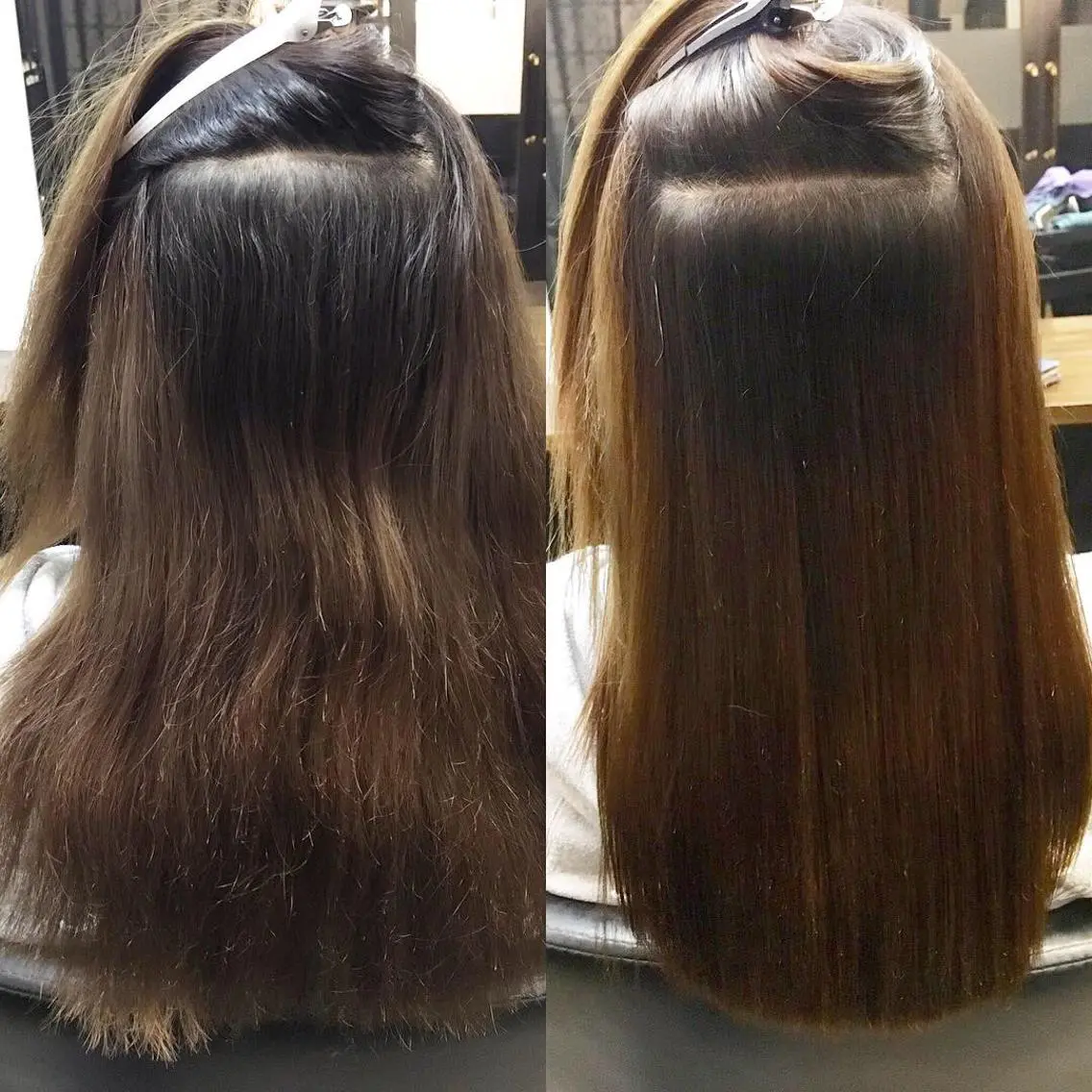 セミロング 縮毛矯正&髪質改善 MAILHAIRのヘアスタイル