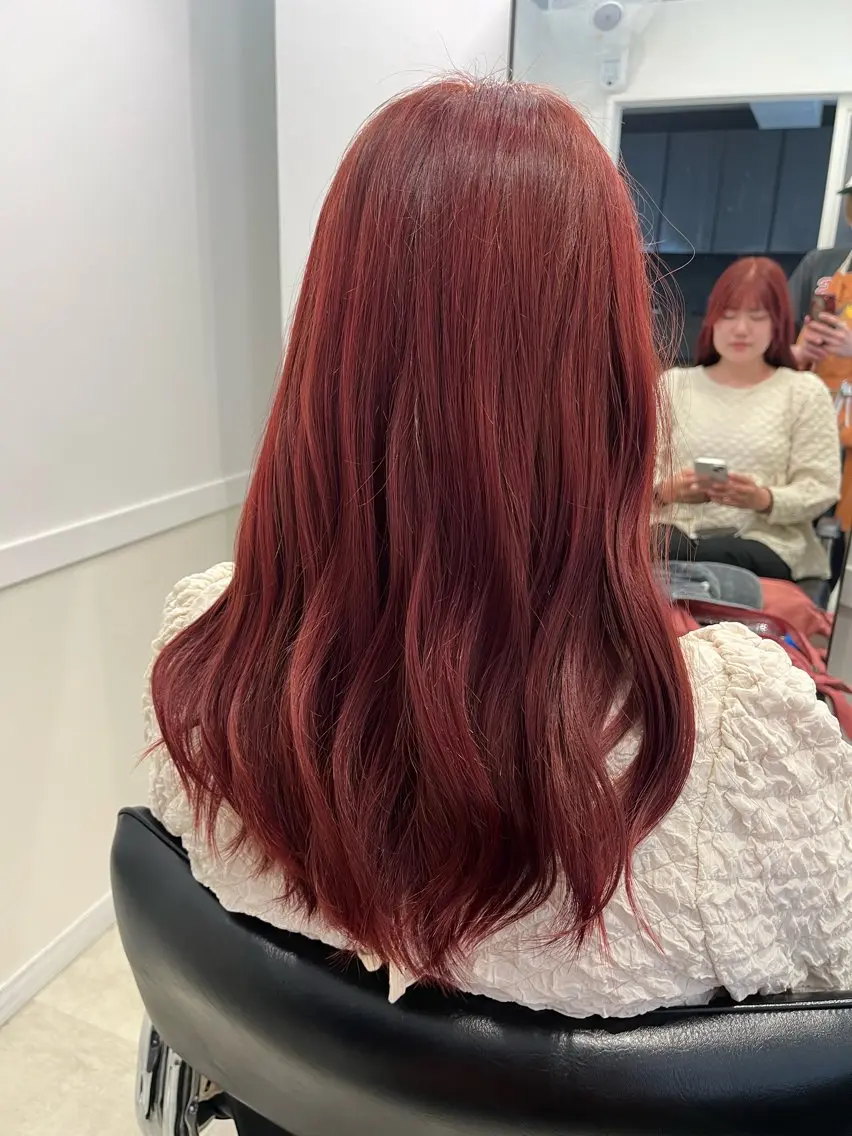 セミロング カラー ブリーチ ブリーチなしカラー 髪質改善 トリートメント 【ただの天才 🎨】のヘアスタイル