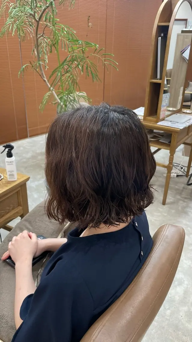 ショート パーマ カット パーマ 鈴木 月波のヘアスタイル