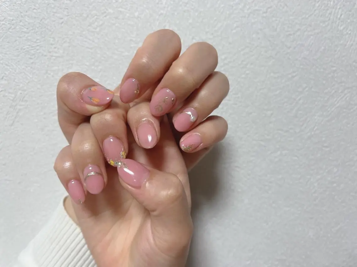 ショート ネイル オフィスネイル シンプルネイル ハンドネイル Air's nailのネイルデザイン