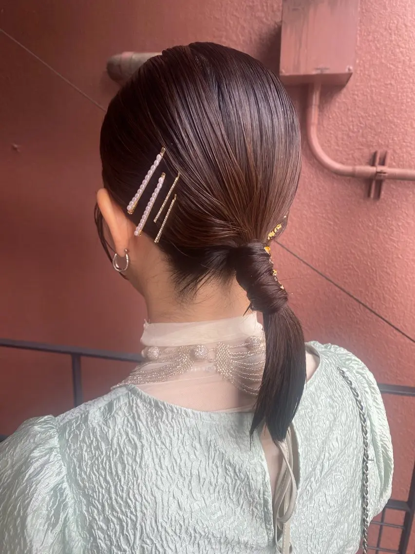 ミディアム ヘアアレンジ ヘアセット 【safric】 NAOのヘアスタイル