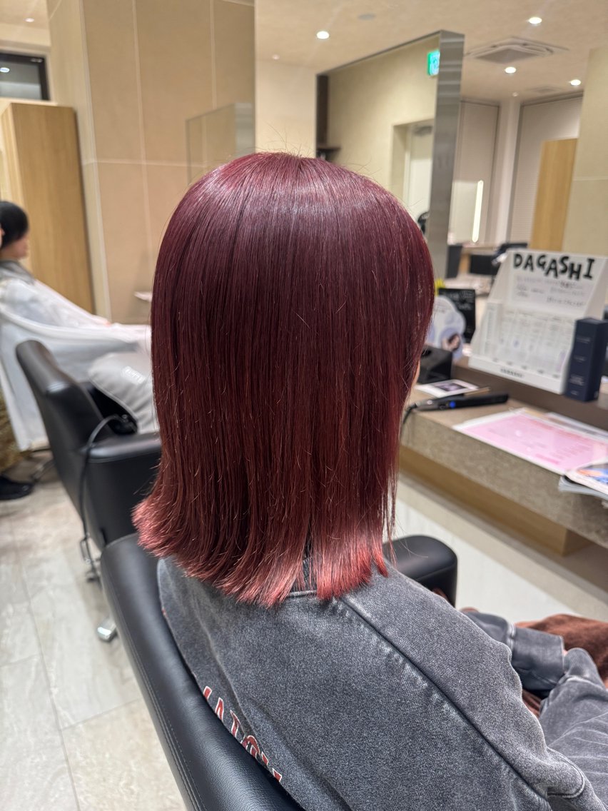 ミディアム 笠原未稀/カット・ ブリーチ無しカラーのヘアスタイル