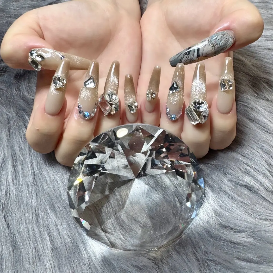 ネイル ロングネイル ネイルチップ ハンドネイル Doris Nail Salonのネイルデザイン
