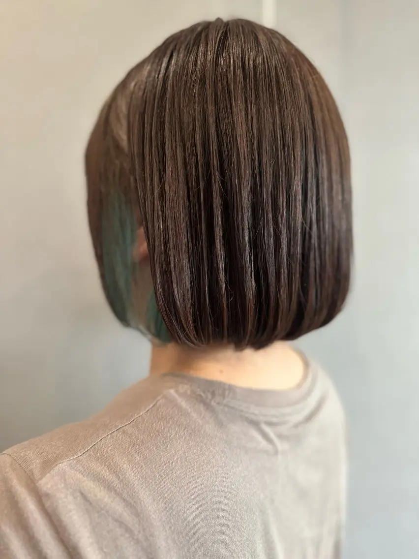 ミディアム カラー カット ヘアカラー トリートメント K Harukaのヘアスタイル