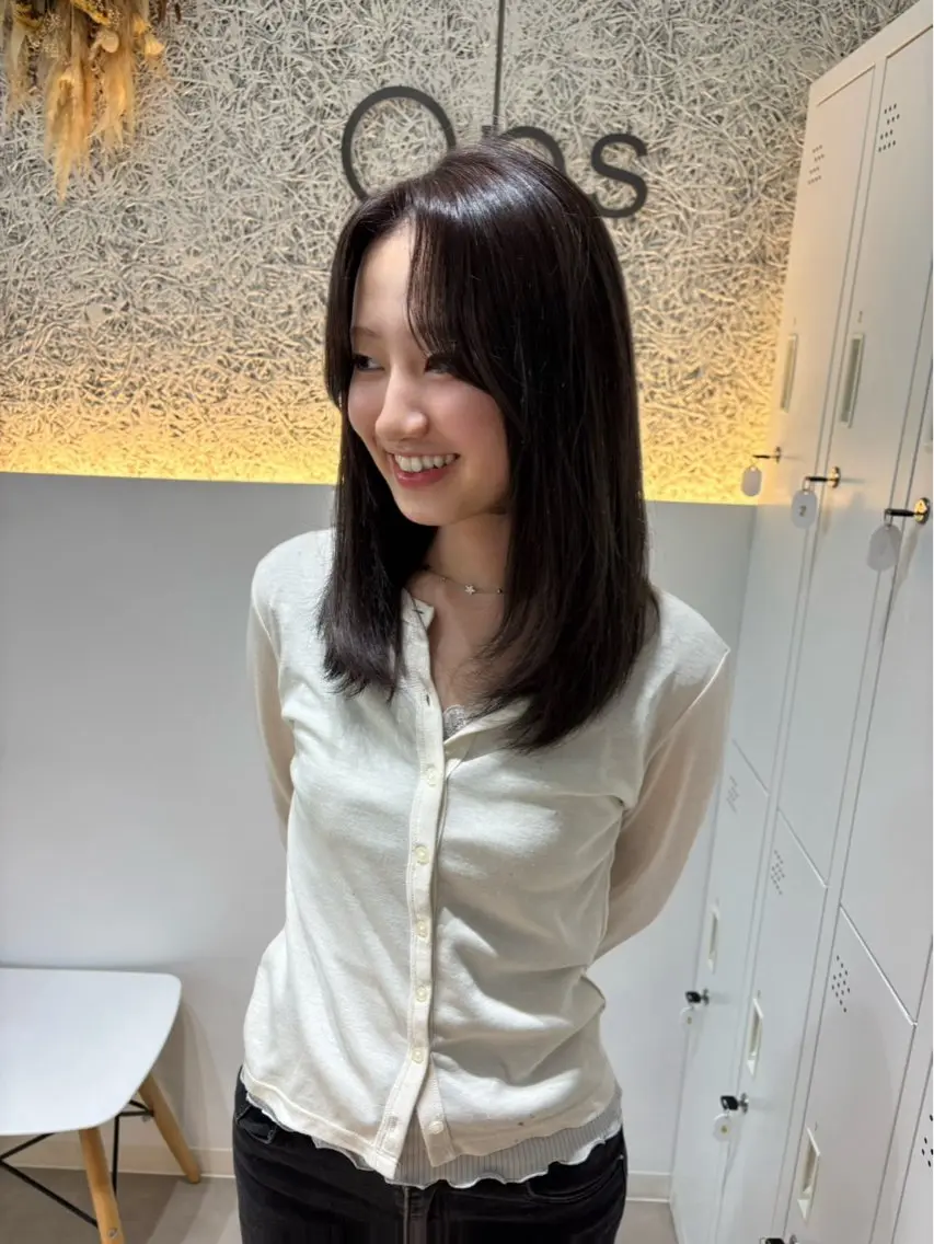 ミディアム ヘアカラー OPS hair大名 🩵yuna🌙のヘアスタイル