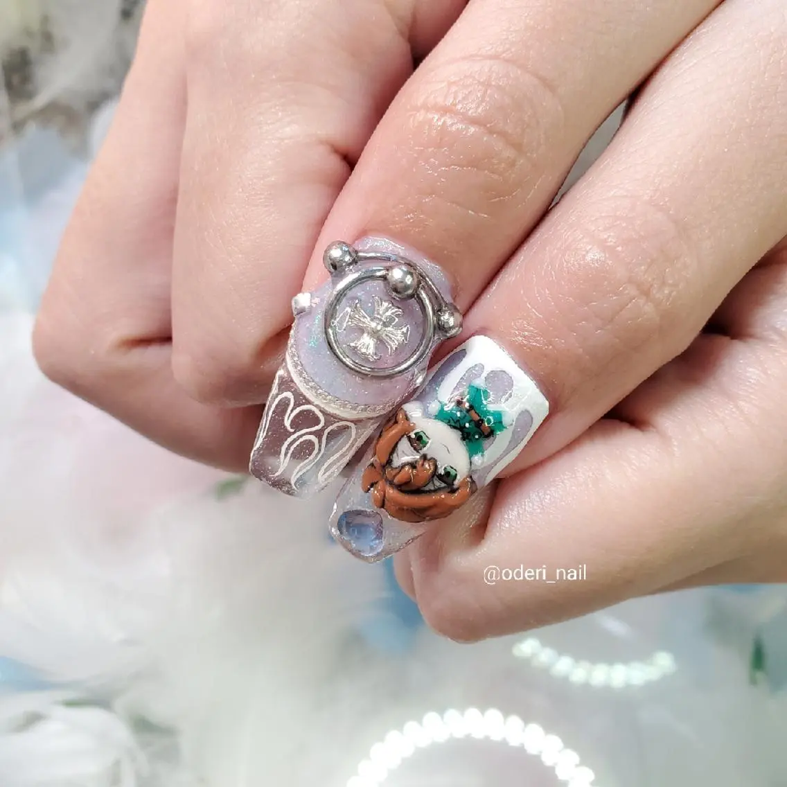 ネイル アートネイル ジェルネイル おで@ oderi_nailのネイルデザイン
