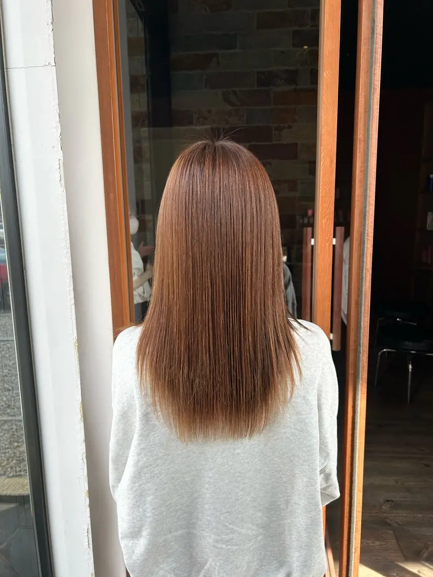 ロング 縮毛矯正 村松 麻菜のヘアスタイル