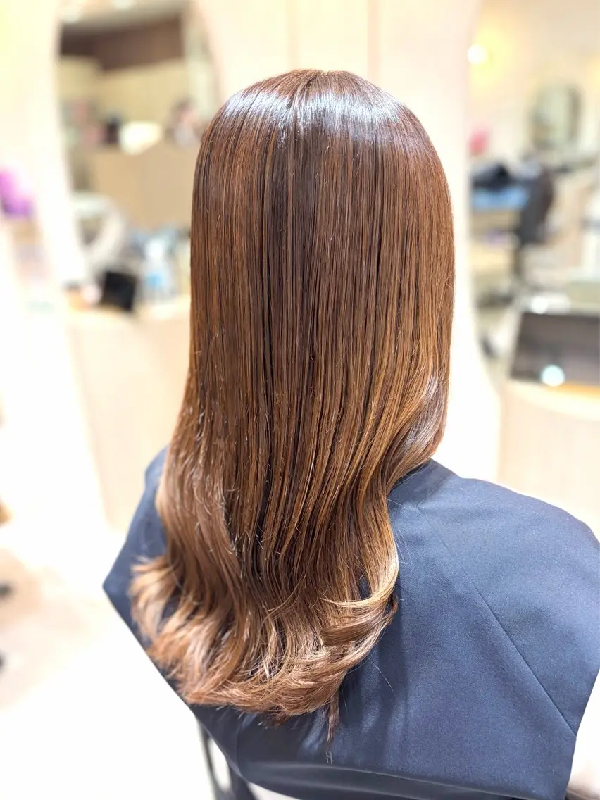 ロング カラー 菅原 渚のヘアスタイル