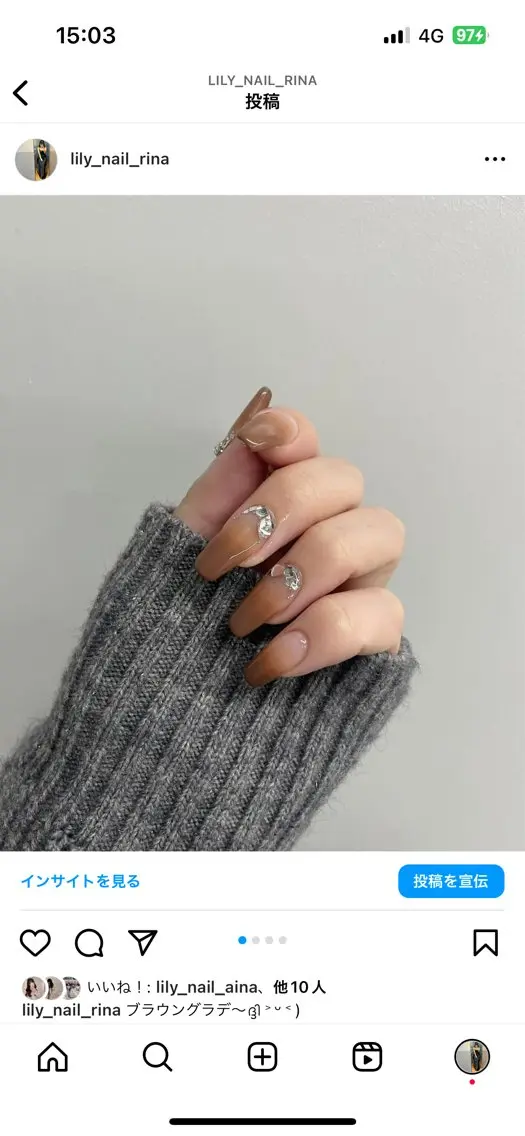 ネイル ハンドネイル rina ニュアンス♡ワンホンのネイルデザイン