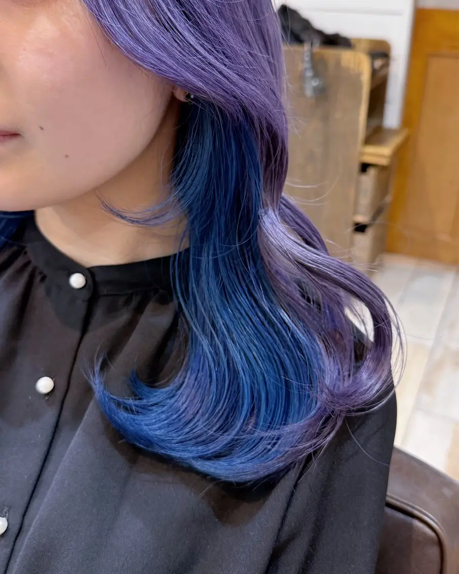 セミロング カラー インナーカラー ヘアカラー トリートメント CHIHIRO🧸 ピンクベージュ🩰のヘアスタイル