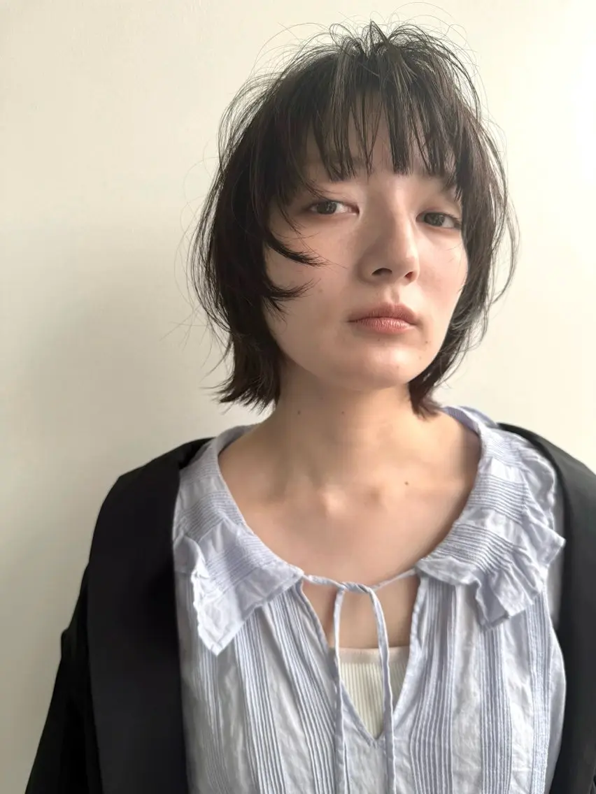 ミディアム パーマ ミディアムパーマ 坂本 裕介のヘアスタイル