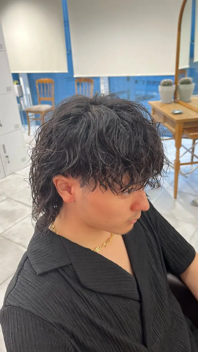 ショート パーマ メンズ 🏆メンズヘア特化 🥇代表りんぺーのヘアスタイル