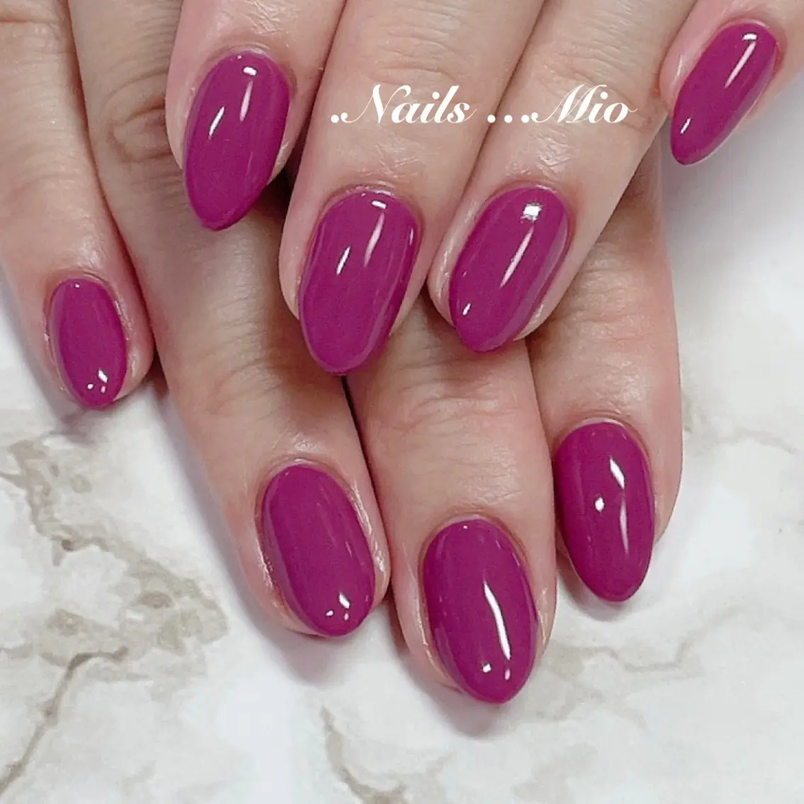 ネイル ジェルネイル ワンカラーネイル .Nails Mio 赤羽西ネイルサロンのネイルデザイン